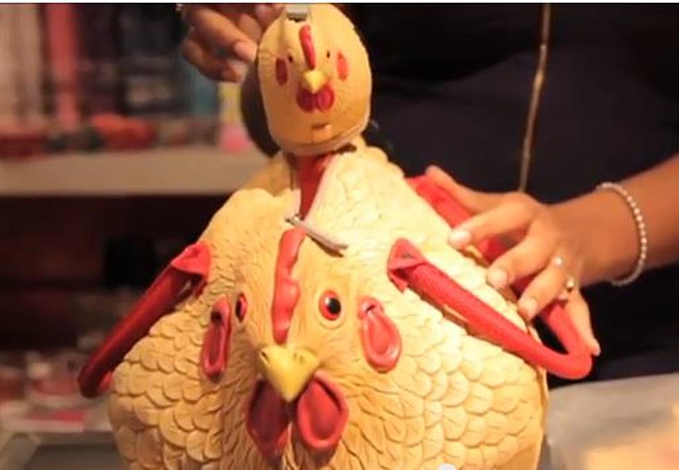 Would You Carry a Handbag Made Out of a Giant Rubber Chicken? [VIDEO]