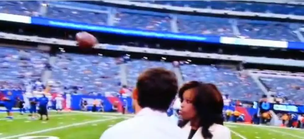 Sports Reporter Pam Oliver Gets a Football To The Face [VIDEO]