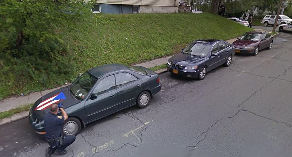 Google Street View Captures Police Stand-off in Albany