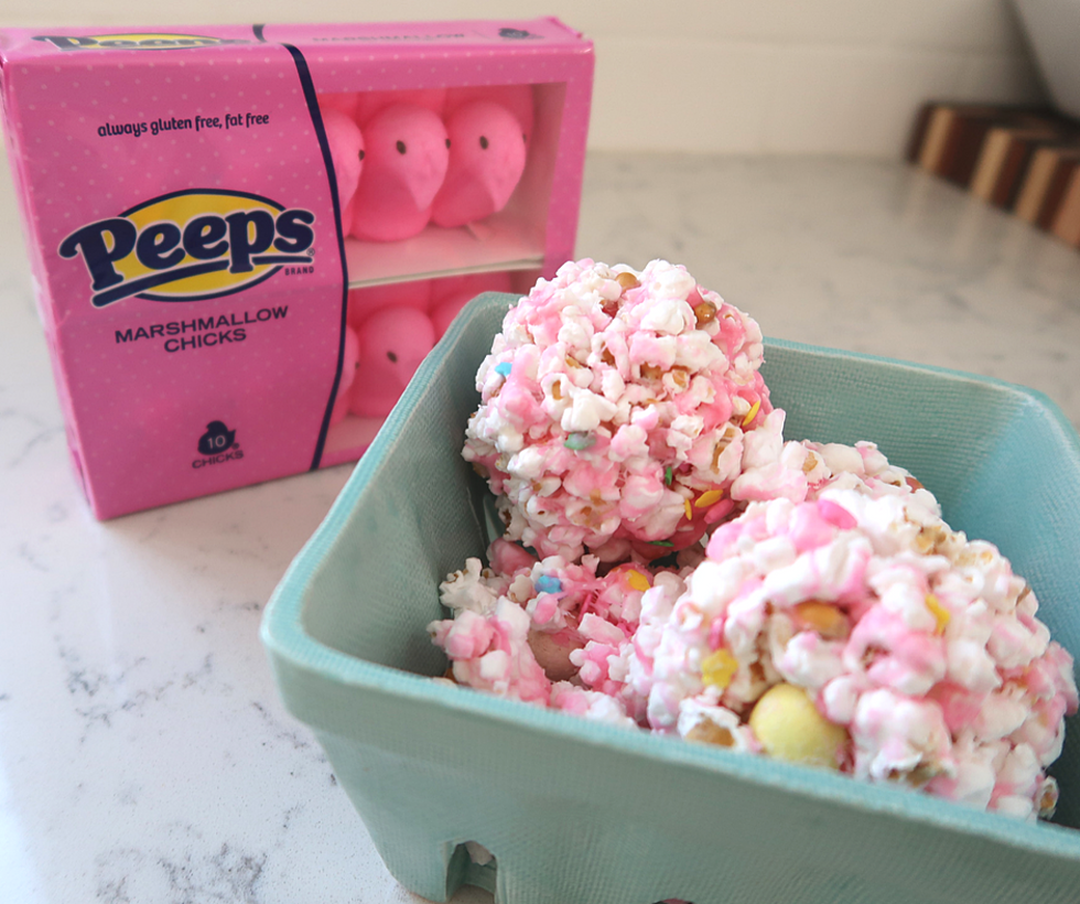Quick and Easy Easter Peep Popcorn Treats
