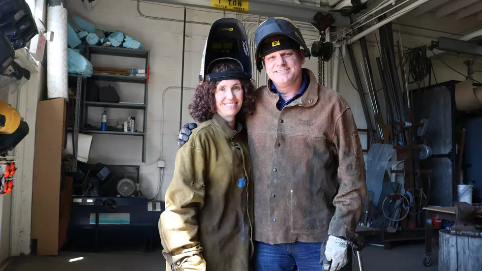 MIG Welding at Sculpture Space: Beth & Dave Try
