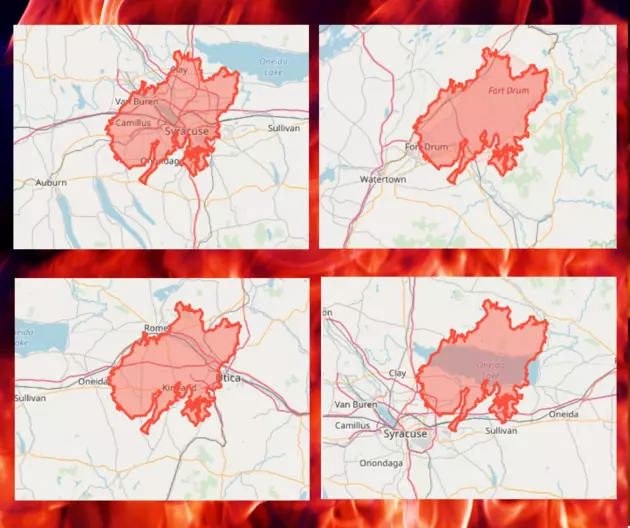 How Much of Central New York the California Wildfires Would Cover