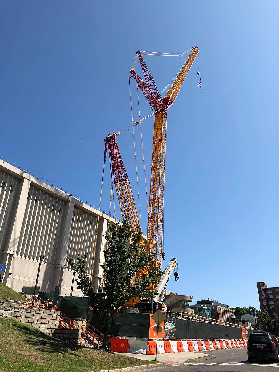 One of the World’s Tallest Cranes Rises in Syracuse