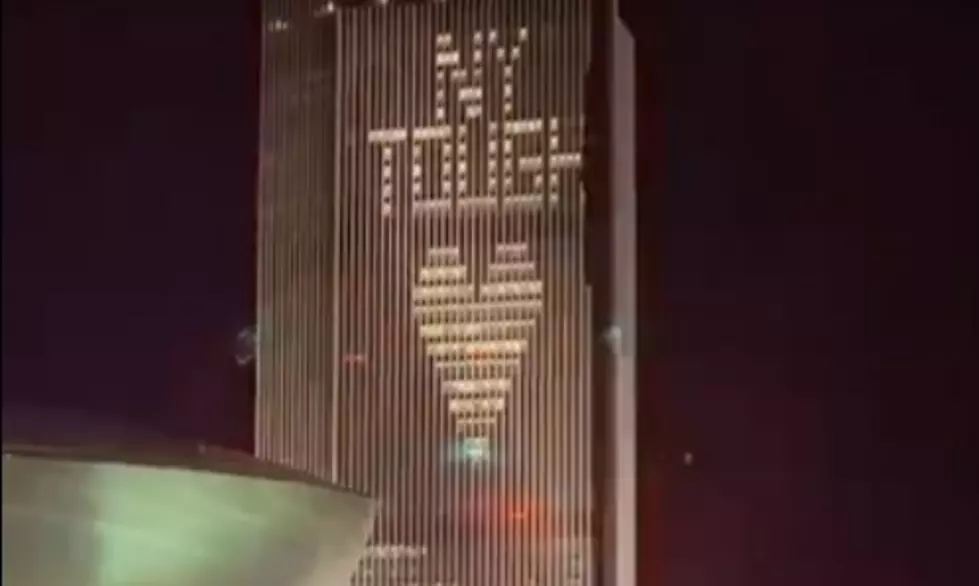 Upstate Building Lights Up to Remind Us We're 'NY Tough'