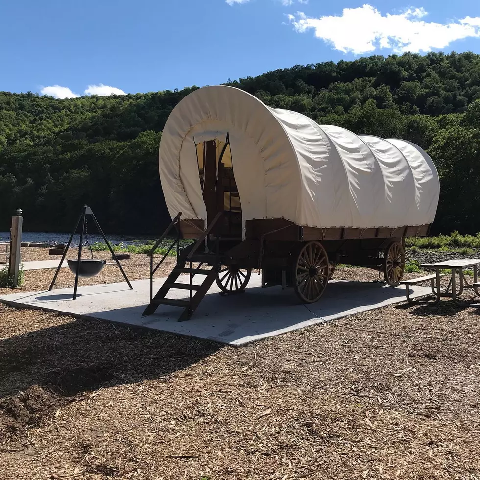 Be a Pioneer and Camp in a Covered Wagon 2 Hours from Binghamton