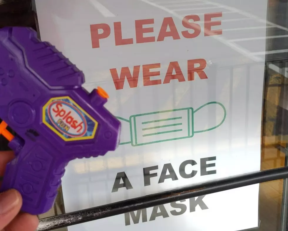 Hamilton Eatery Arms Staff with Water Pistol for Mask Enforcement
