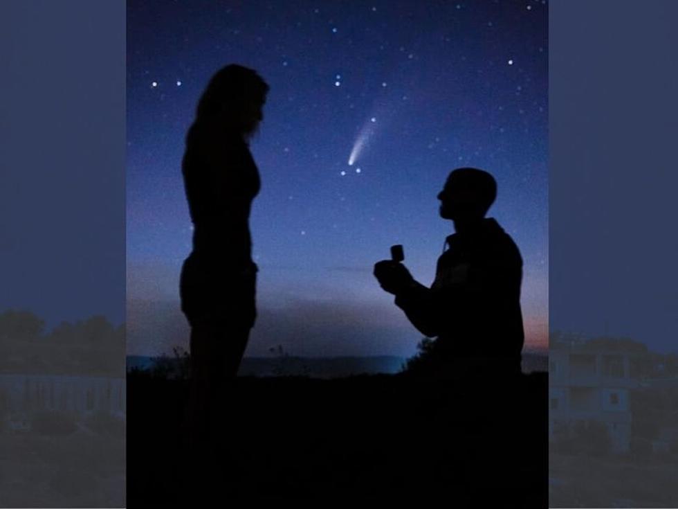 Utica Man Proposes in Front of Neowise Comet