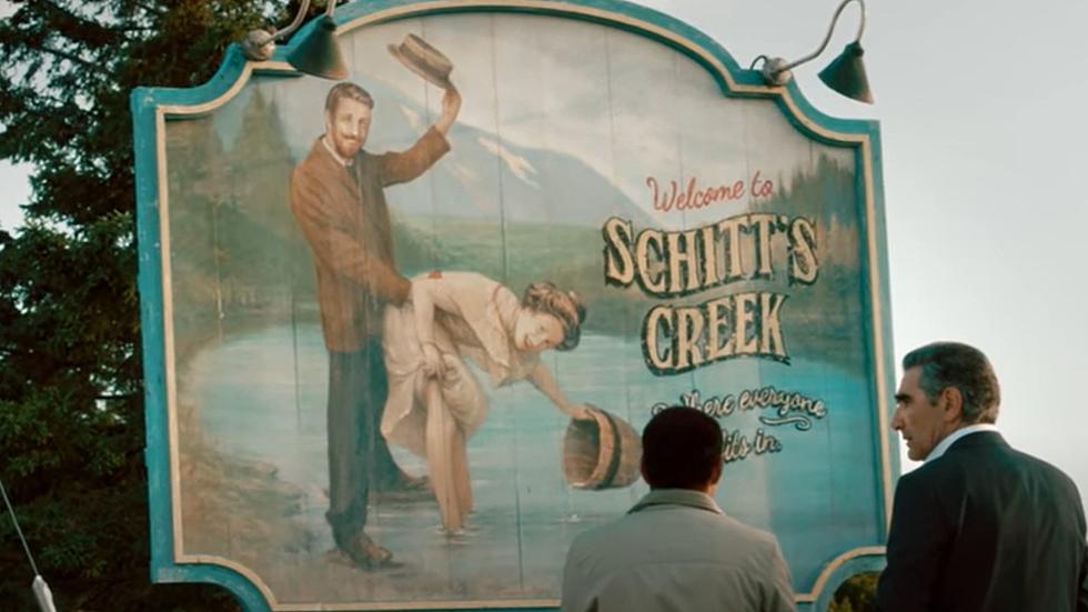 NY Business Causes Laughter & Outrage with 'Schitt's Creek' Sign