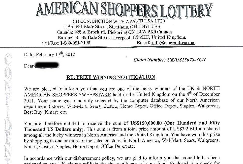Beware Of Scam From “American Shoppers Lottery”