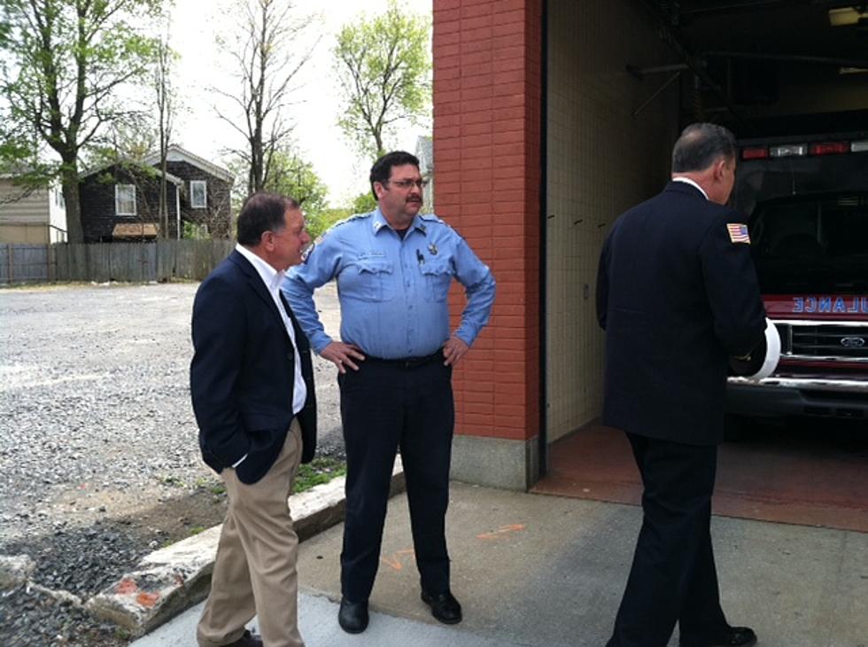 Hanna Visits Utica Fire Academy, Proposes Building Codes Law