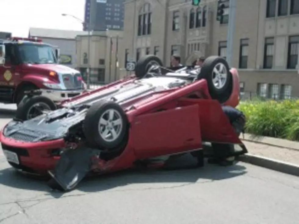 Rollover Accident on Oriskany Street is Center Stage At Utica Aud