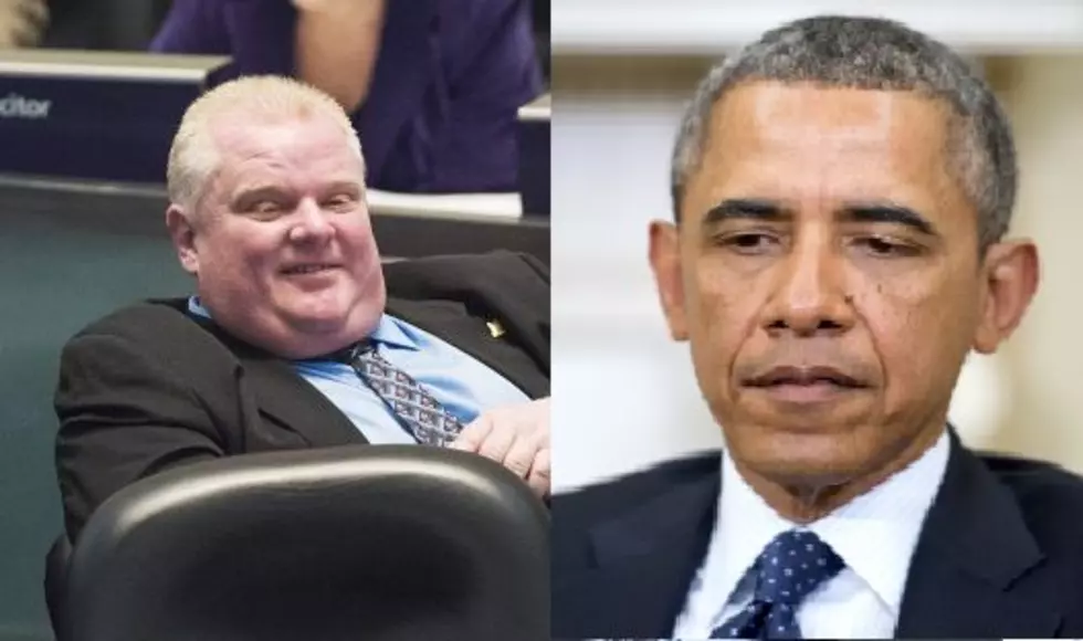 Toronto’s Rob Ford Has Higher Approval Rating than President Barack Obama