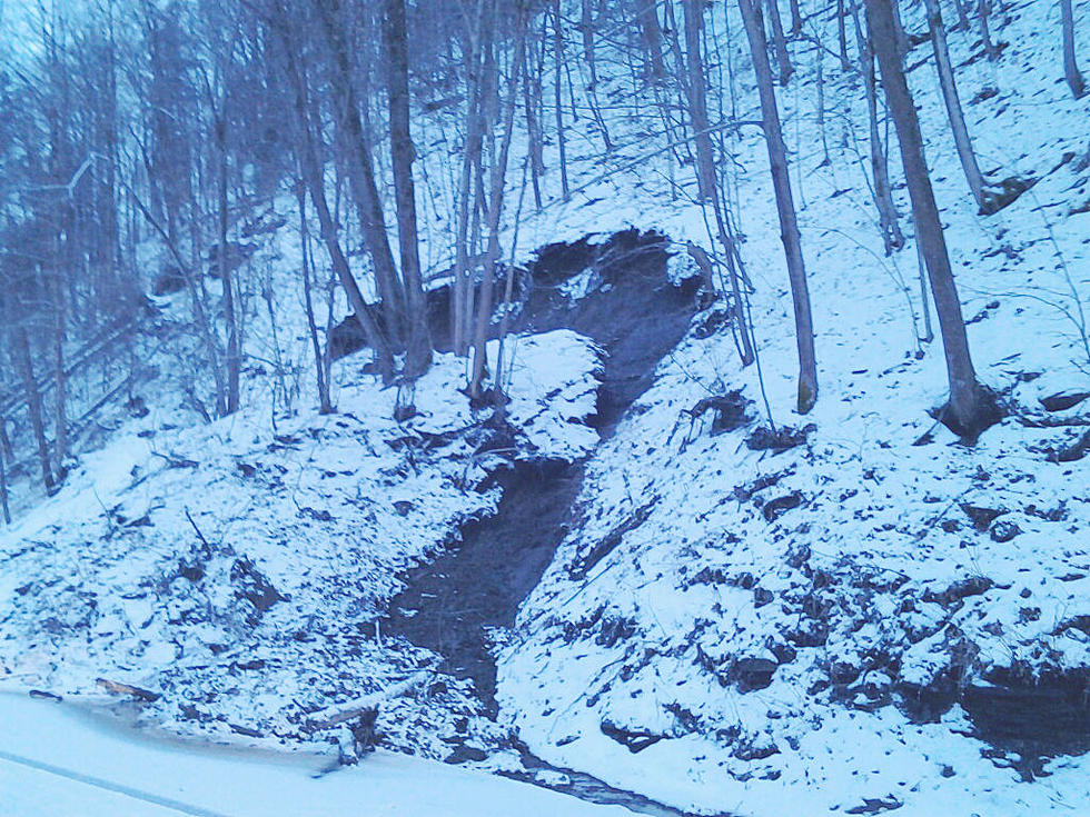 Minor Mudslide Closes Route 51 Near Ilion Gorge on March 31, 2014