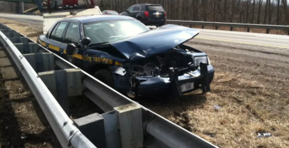 New York State Trooper Car Involved In Accident On I-90 [PHOTOS]