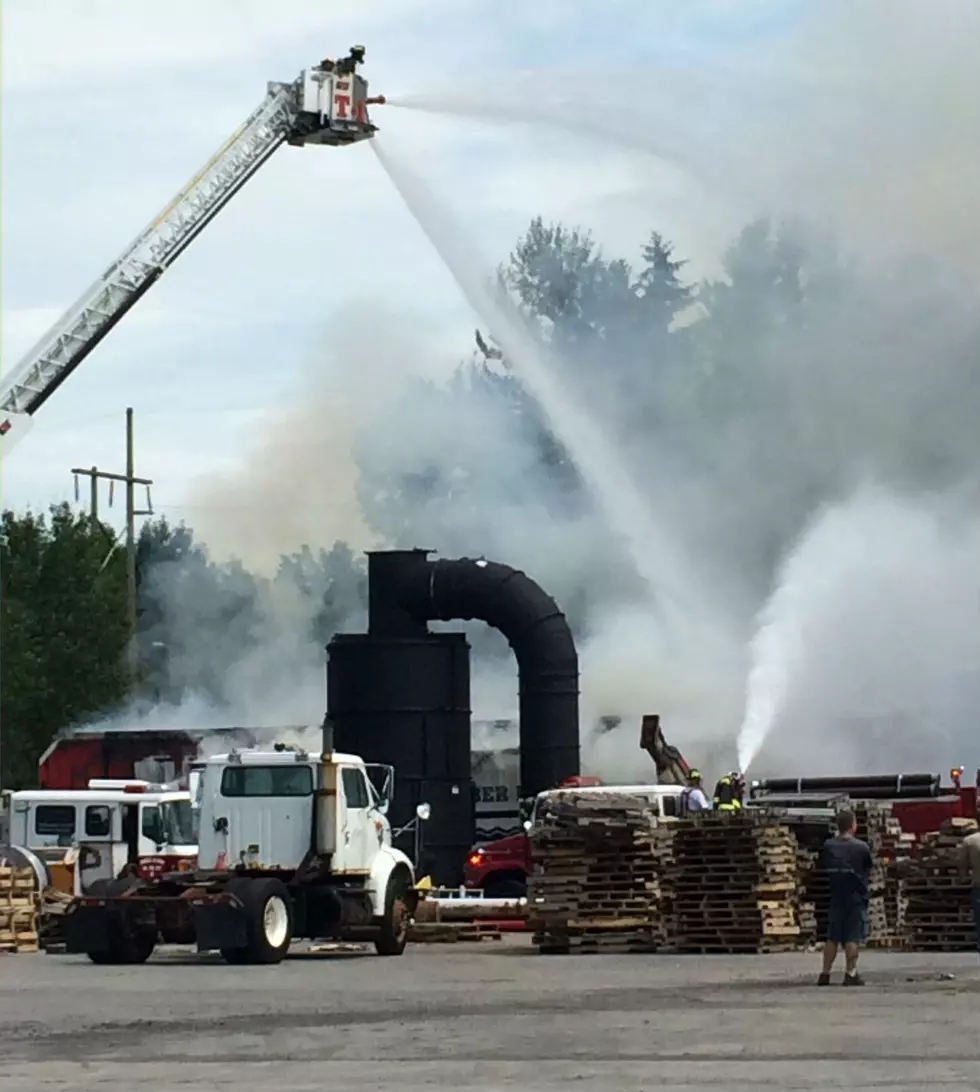 Fire at Noble Wood Shavings Contained, No Injuries Reported [PHOTOS]
