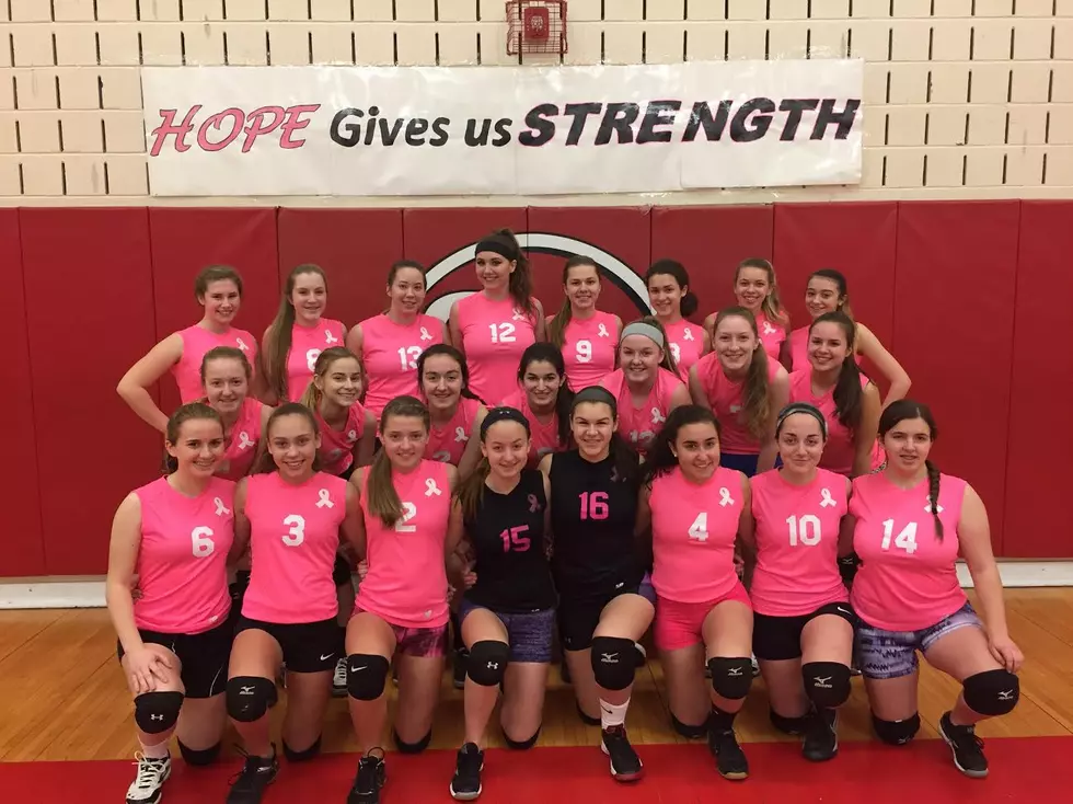 Sauquoit Volleyball Athletes Raise Money for Breast Cancer