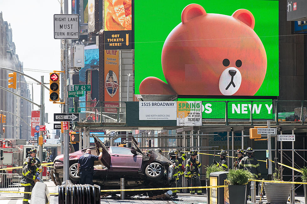 Car Crashes In Times Square