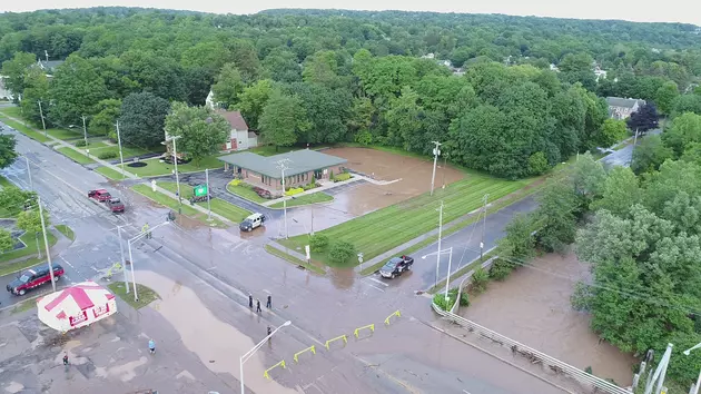Aerial Photos Of The Flooding In New Hartford During The Flood of 2017