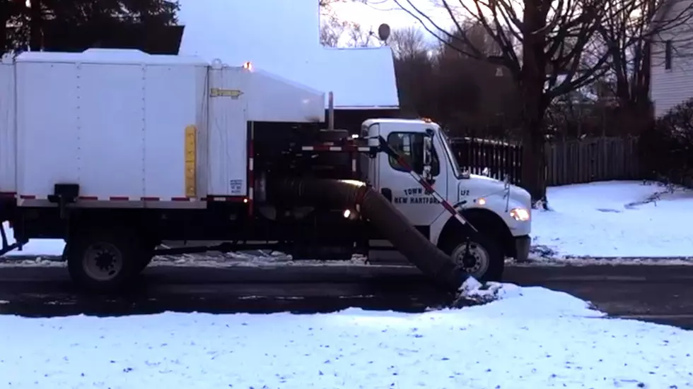 Local DPW Crews Remove Leaves Before Snow Storm 