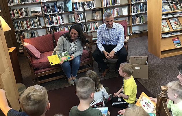 Brindisi Delivers Books To Sherburne Library