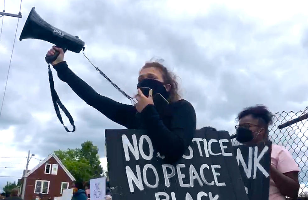 Video of George Floyd Protest on Sunday in Utica
