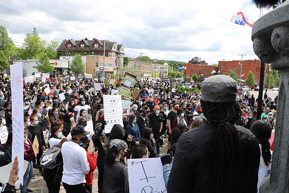 1,000 Peacefully March, Protest #JusticeforGeorge in Utica