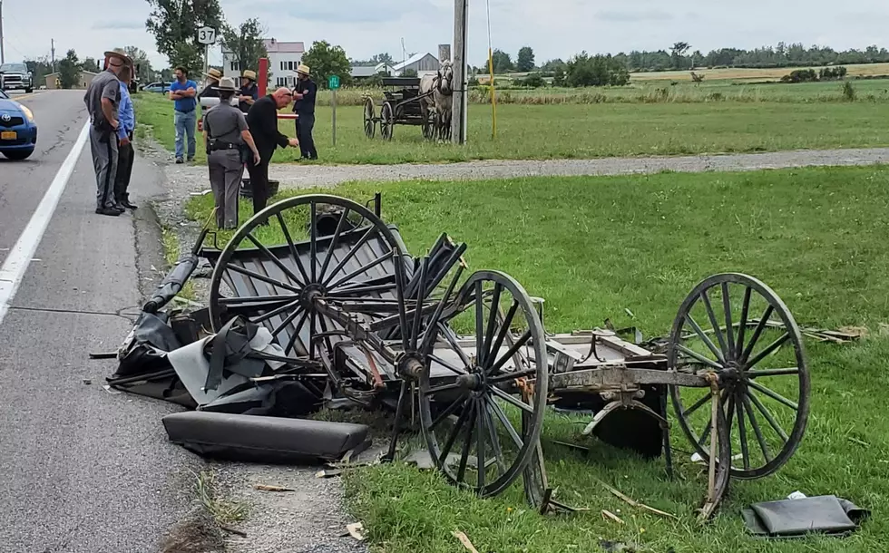 Man Ticketed After Crash Sends Amish Buggy Driver to Hospital in Le Ray