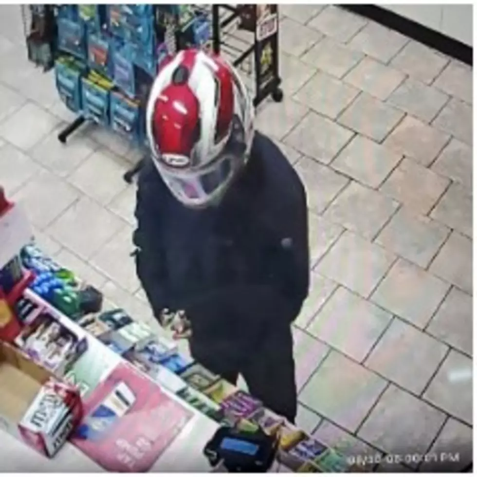 Rome Mini-Mart Robbed By Man in Motorcycle Helmet; Recognize It?