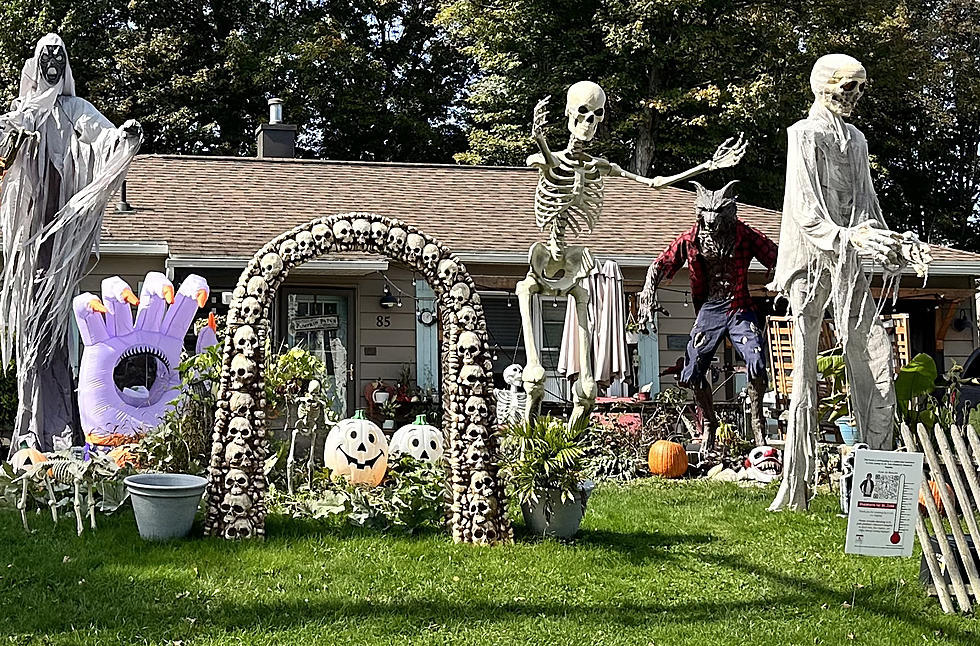 Huge Halloween Display at New Hartford Home Benefitting St. Jude
