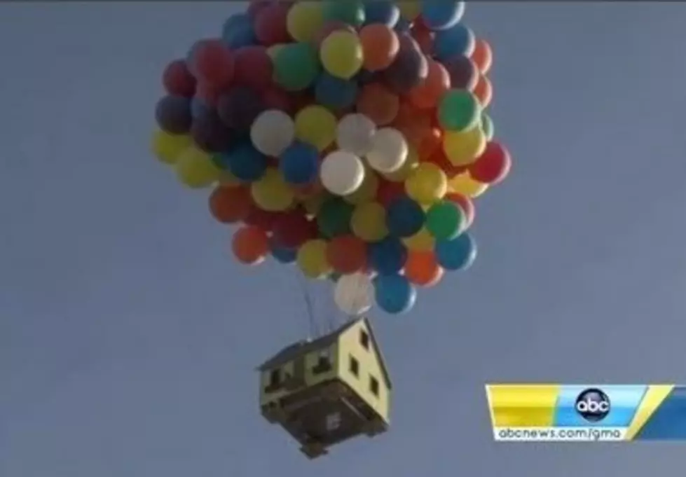 Real Life Balloon House From Disney/Pixar&#8217;s &#8216;UP!&#8217; Actually FLIES! [VIDEO]