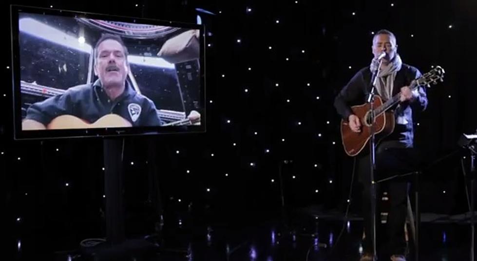 Ed Robertson Performing Alongside Astronaut Chris Hadfield- Video Of “I.S.S. (Is Somebody Singing)”