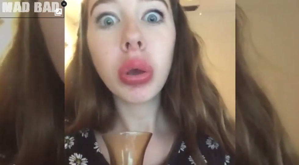 Why Are Kids Making Out With A Shot Glass? The Lip Challenge Fails [VIDEO]