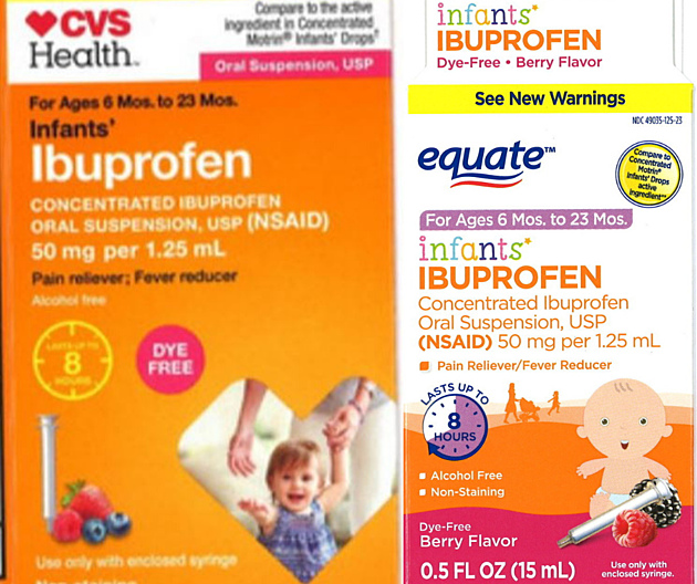 Infant Ibuprofen Sold At Walmart, CVS And Family Dollar in CNY Recalled