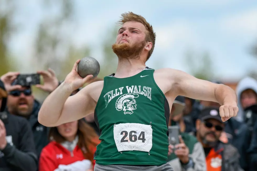 Kelly Walsh's Cam Burkett Smashes State Shot-Put Record