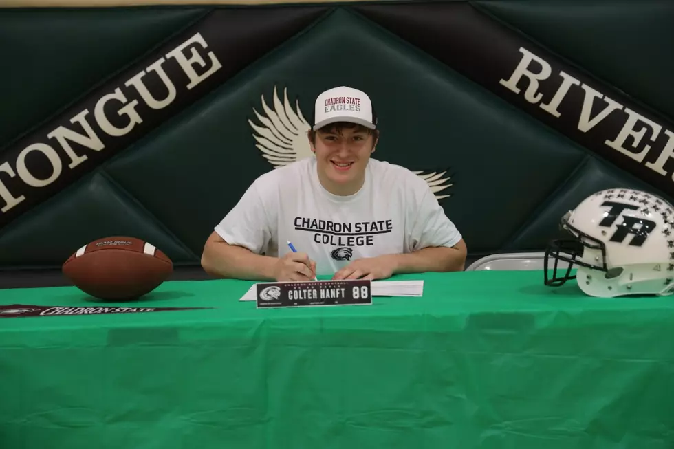 Colter Hanft of Tongue River Inks with Chadron St. for Football