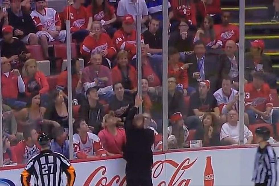 Red Wings Fan Jiggles Boobs on National Television