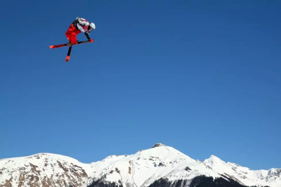 Nick Goepper of the United States competes in the men's skiing slopestyle finals Thursday for the Sochi Winter Olympics at Rosa Khutor Extreme Park in Sochi, Russia. (Photo by Cameron Spencer/Getty Images)