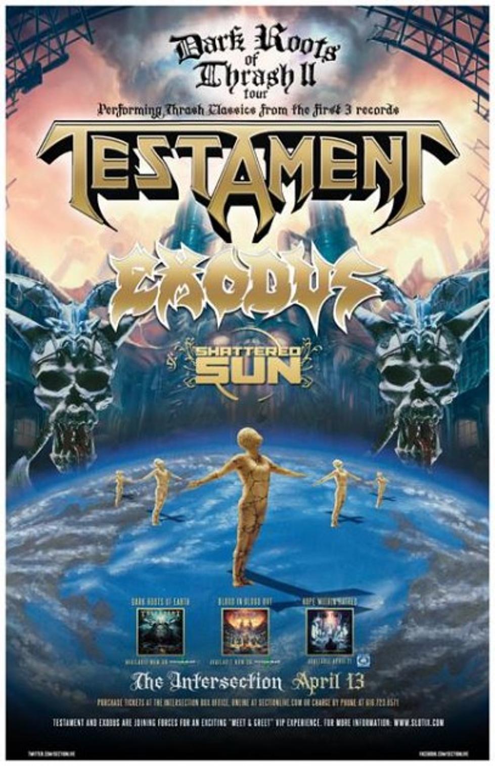 Testament, Exodus, Shattered Sun Bring Their Metal to The Intersection on April 13 [Video]