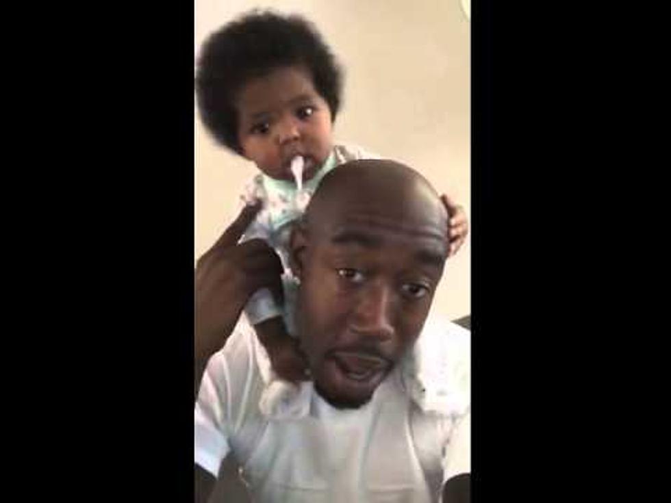 This Guy Handled A Baby Puking On His Head Extremely Well [Video]