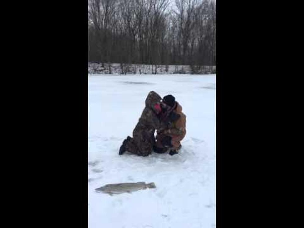 West Michigan Ice Fishing, Valentine’s Day Proposal [Video]