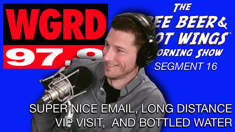 A Nice Email, Long Distance VIP, and Bottled Water – FBHW Segment 16