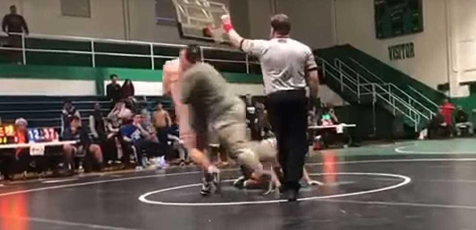 Frustrated Father Tackles Son’s Wresting Opponent Mid-Match