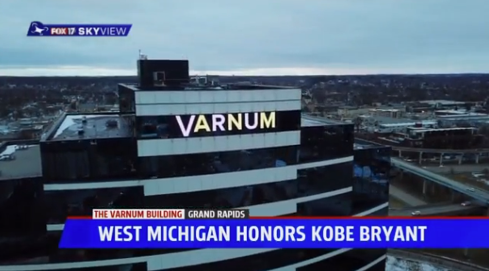 Downtown Grand Rapids Building Honors Kobe Bryant
