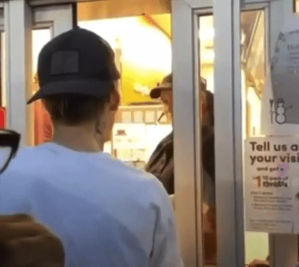 Aaron Carter Awkwardly Flexes In the Drive Thru