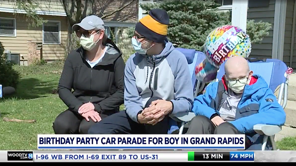 Family, Friends, GRPD Participate in Car Parade For Boy’s 12th Birthday