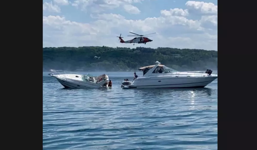 U.S. Coast Guard Rescues 10 From Sinking Boat in Grand Traverse Bay [VIDEO]