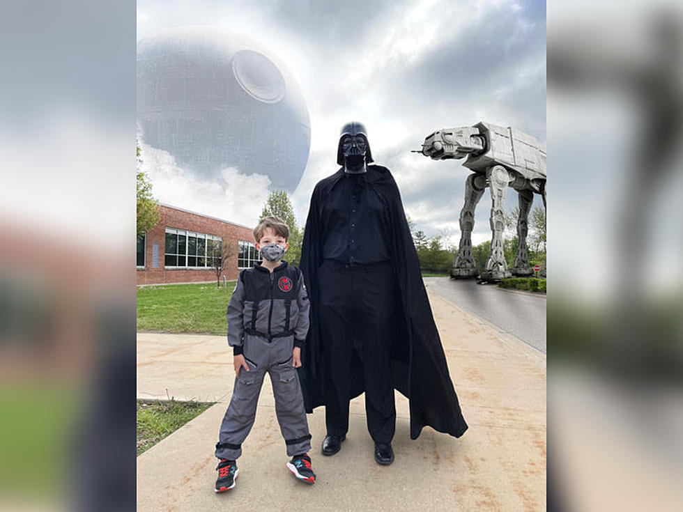 Grandville Principal Dresses as Darth Vader for Star Wars Day