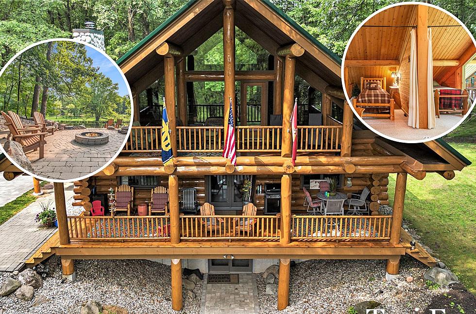 Host the BEST Sleepovers at this West Michigan Log Cabin For Sale