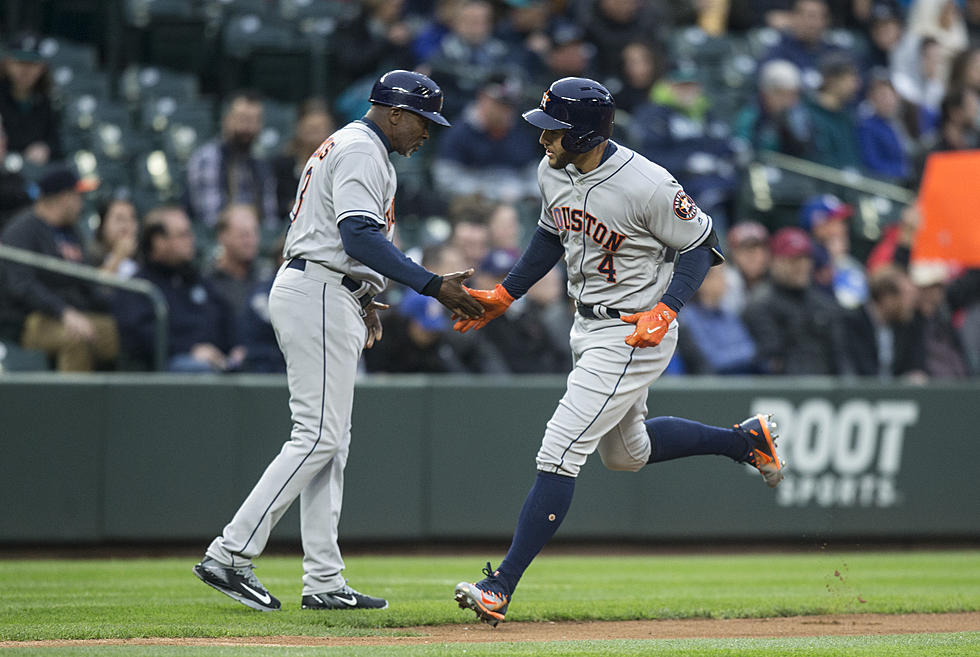 Springer Hits Fourth Leadoff Homer, Astros Rally for Win Over M’s