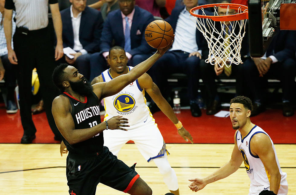 Harden's 27 Points Leads Rockets in 127-105 Win Series at 1-1